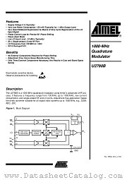 U2790B datasheet pdf Atmel