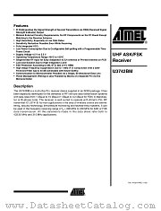 U3742BM datasheet pdf Atmel