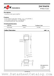 2SC5343M datasheet pdf AUK Corp