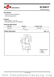 BC848UF datasheet pdf AUK Corp