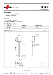 SBC546 datasheet pdf AUK Corp