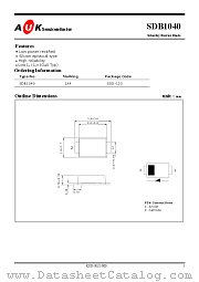 SDB1040 datasheet pdf AUK Corp