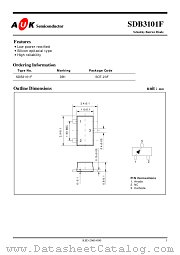 SDB3101F datasheet pdf AUK Corp