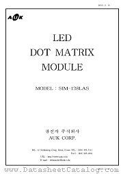 SIM-128LAS datasheet pdf AUK Corp