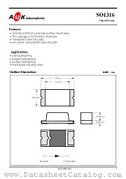 SO1316 datasheet pdf AUK Corp