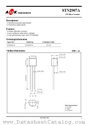 STN2907A datasheet pdf AUK Corp