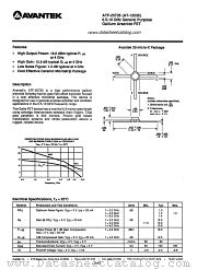 ATF-25735 datasheet pdf AVANTEK