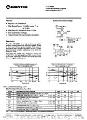 ATF-26884 datasheet pdf AVANTEK