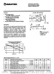 ATF-44101 datasheet pdf AVANTEK