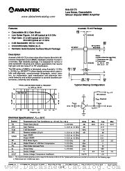 INA-02170 datasheet pdf AVANTEK