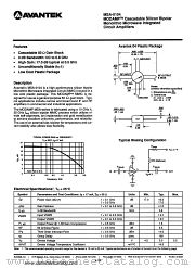 MSA-0104 datasheet pdf AVANTEK