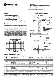 MSA-0235 datasheet pdf AVANTEK