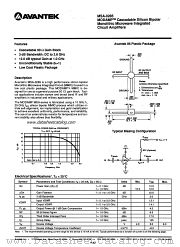 MSA-0285 datasheet pdf AVANTEK