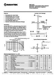 MSA-0370 datasheet pdf AVANTEK