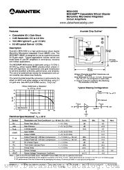 MSA-0400 datasheet pdf AVANTEK