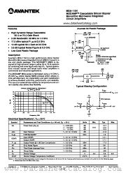 MSA-1104 datasheet pdf AVANTEK