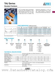 TAJB106M016R datasheet pdf AVX Corporation