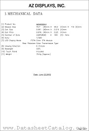 AGM3224V datasheet pdf AZ Displays