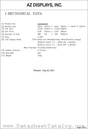 AGM4832D datasheet pdf AZ Displays