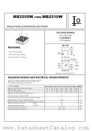 MB252W datasheet pdf Bytes