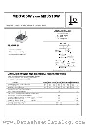 MB354W datasheet pdf Bytes