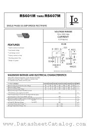 RS607M datasheet pdf Bytes