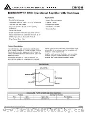 CMV1036 datasheet pdf California Micro Devices Corp