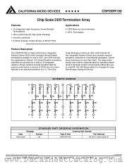 CSPDDR100 datasheet pdf California Micro Devices Corp