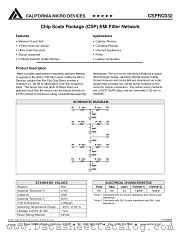 CSPRC032 datasheet pdf California Micro Devices Corp