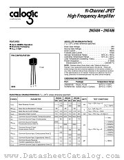 2N5486 datasheet pdf Calogic