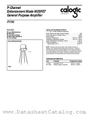 XIT1700 datasheet pdf Calogic