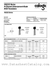 VN2222 datasheet pdf Calogic