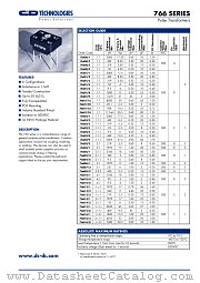 766025 datasheet pdf C&D Technologies