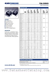 786042 datasheet pdf C&D Technologies