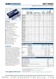 NDY4805 datasheet pdf C&D Technologies