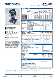 NGA10S15025S datasheet pdf C&D Technologies