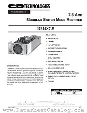 RM4875 datasheet pdf C&D Technologies