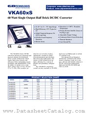 VKA60LS12 datasheet pdf C&D Technologies