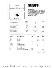 CMPTA27 datasheet pdf Central Semiconductor