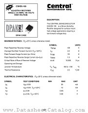 CSHD3-100 datasheet pdf Central Semiconductor