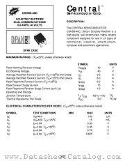 CSHD6-40C datasheet pdf Central Semiconductor