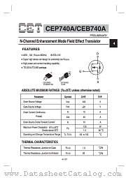 CEB740A datasheet pdf Chino-Excel Technology