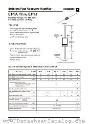 EF1G datasheet pdf Comchip Technology