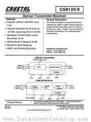 CS8126 datasheet pdf Crystal Semiconductor Corporation