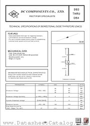 DB4 datasheet pdf DC Components