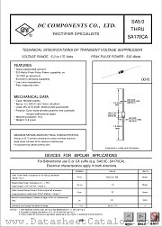 SA50 datasheet pdf DC Components