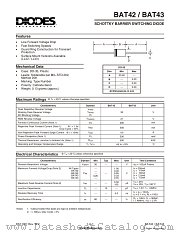 BAT43 datasheet pdf Diodes