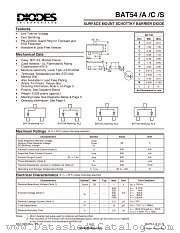 BAT54 datasheet pdf Diodes