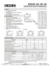 BAS40 datasheet pdf Diodes