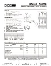 BC858A datasheet pdf Diodes